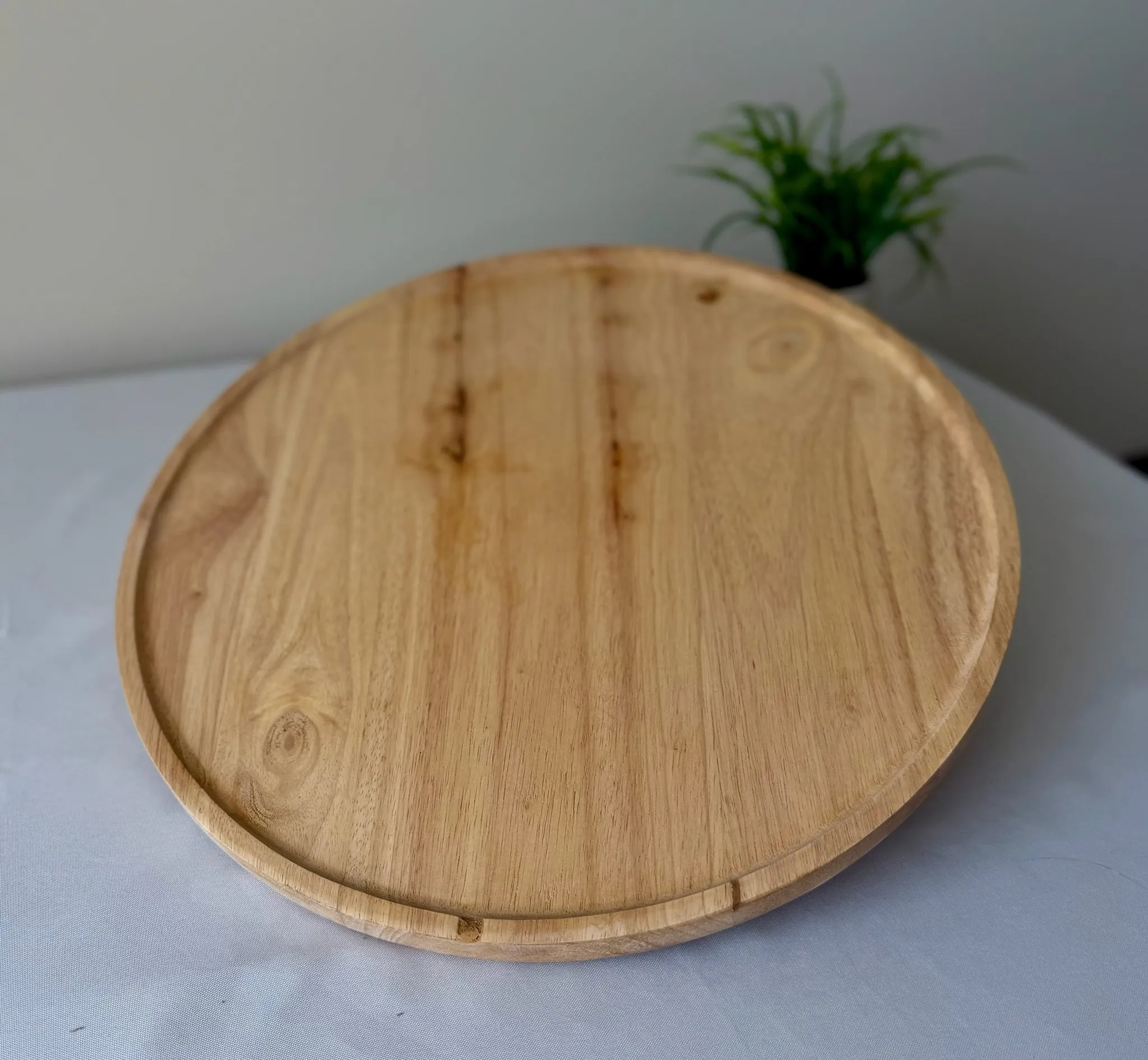 Round Cutting Board Tray Large