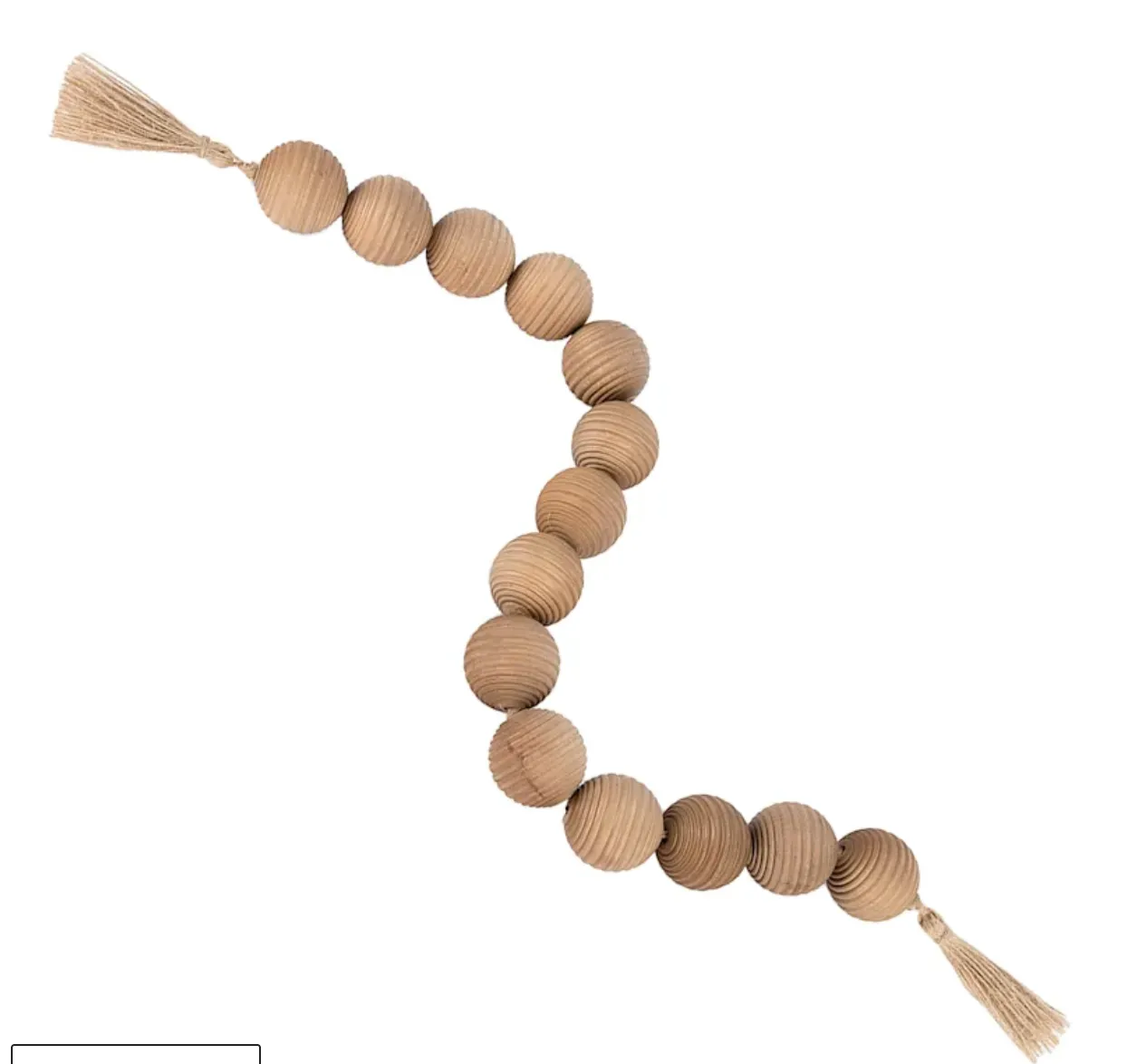 Natural Wood Bead Garland