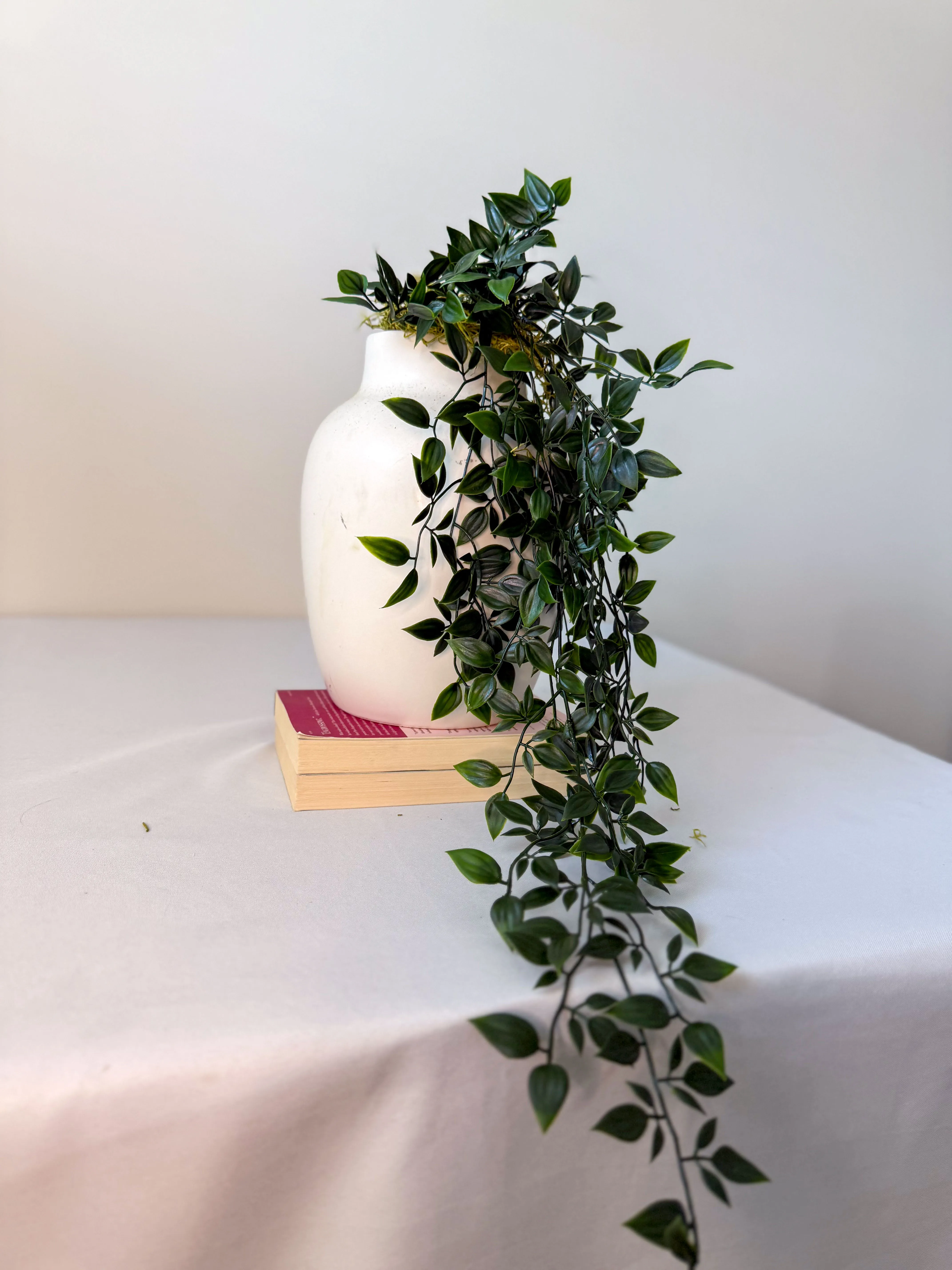 Tall Vase with hanging ivy