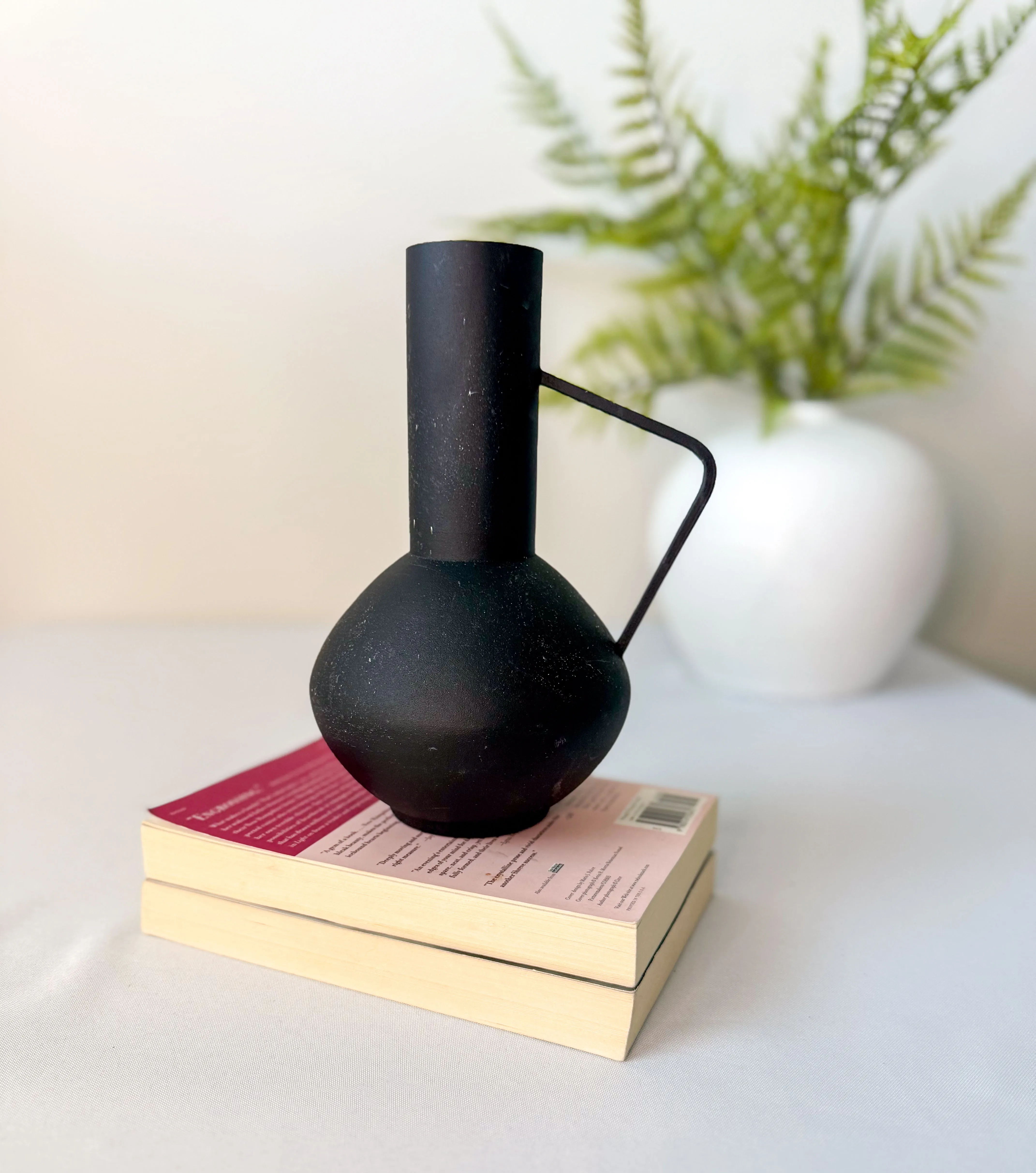 Sm Black Stem Vase