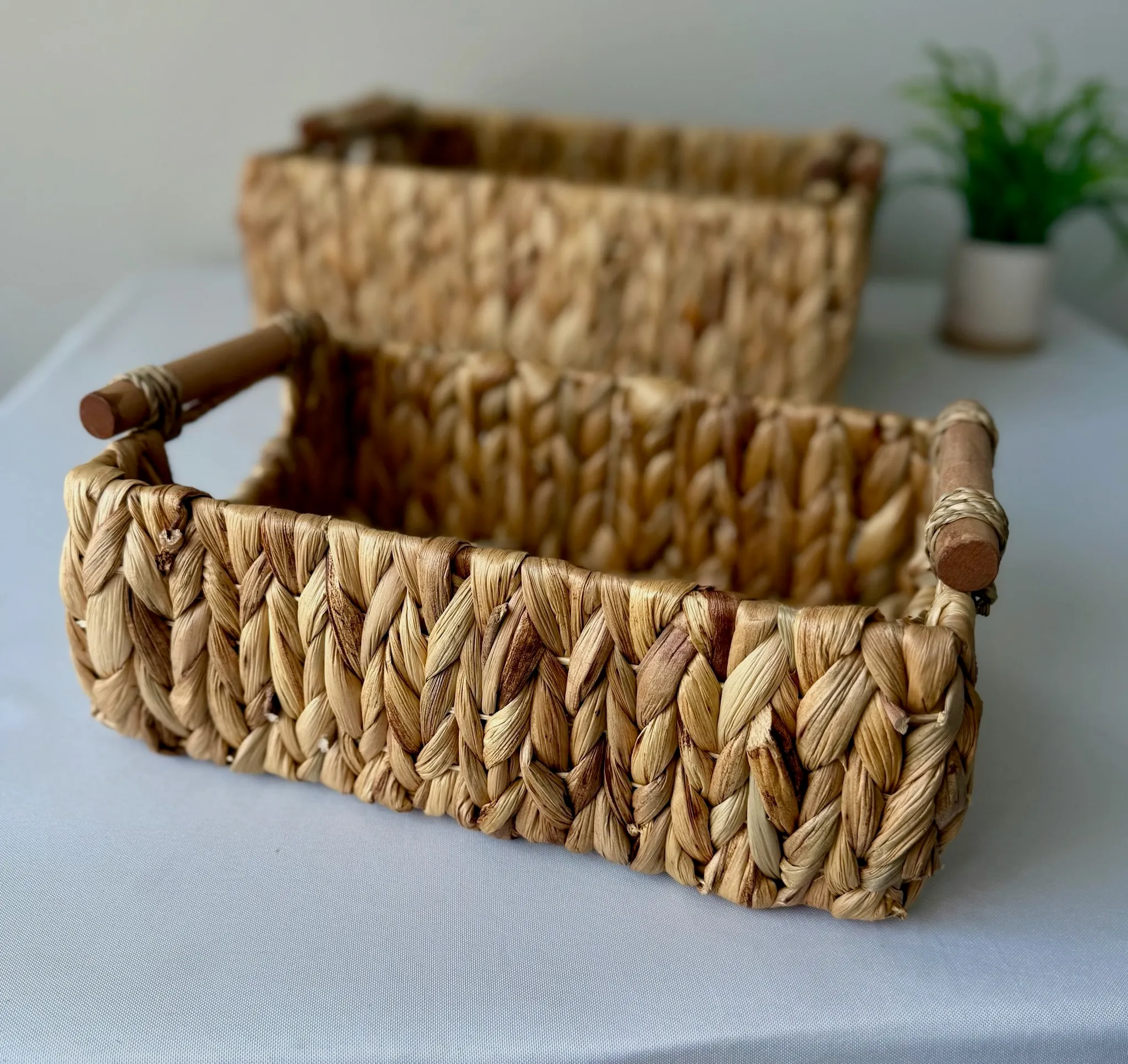 Basket - Small w/ Wood Handles