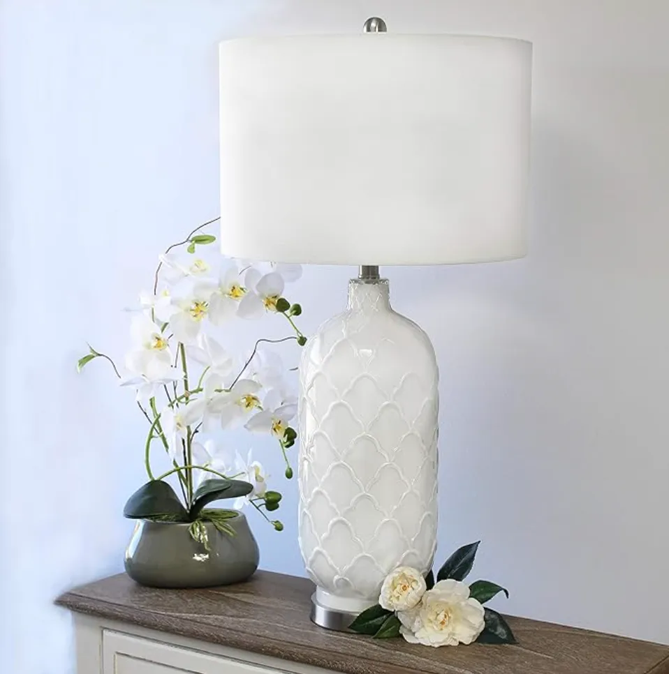 White Lamp with Shade 