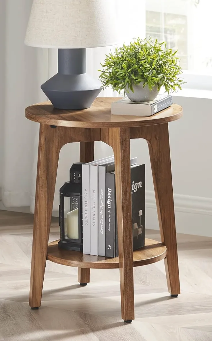 Side Table Round Walnut