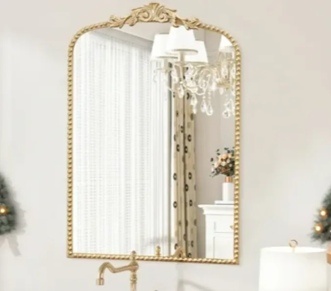 Arched Wall Mirror Gold