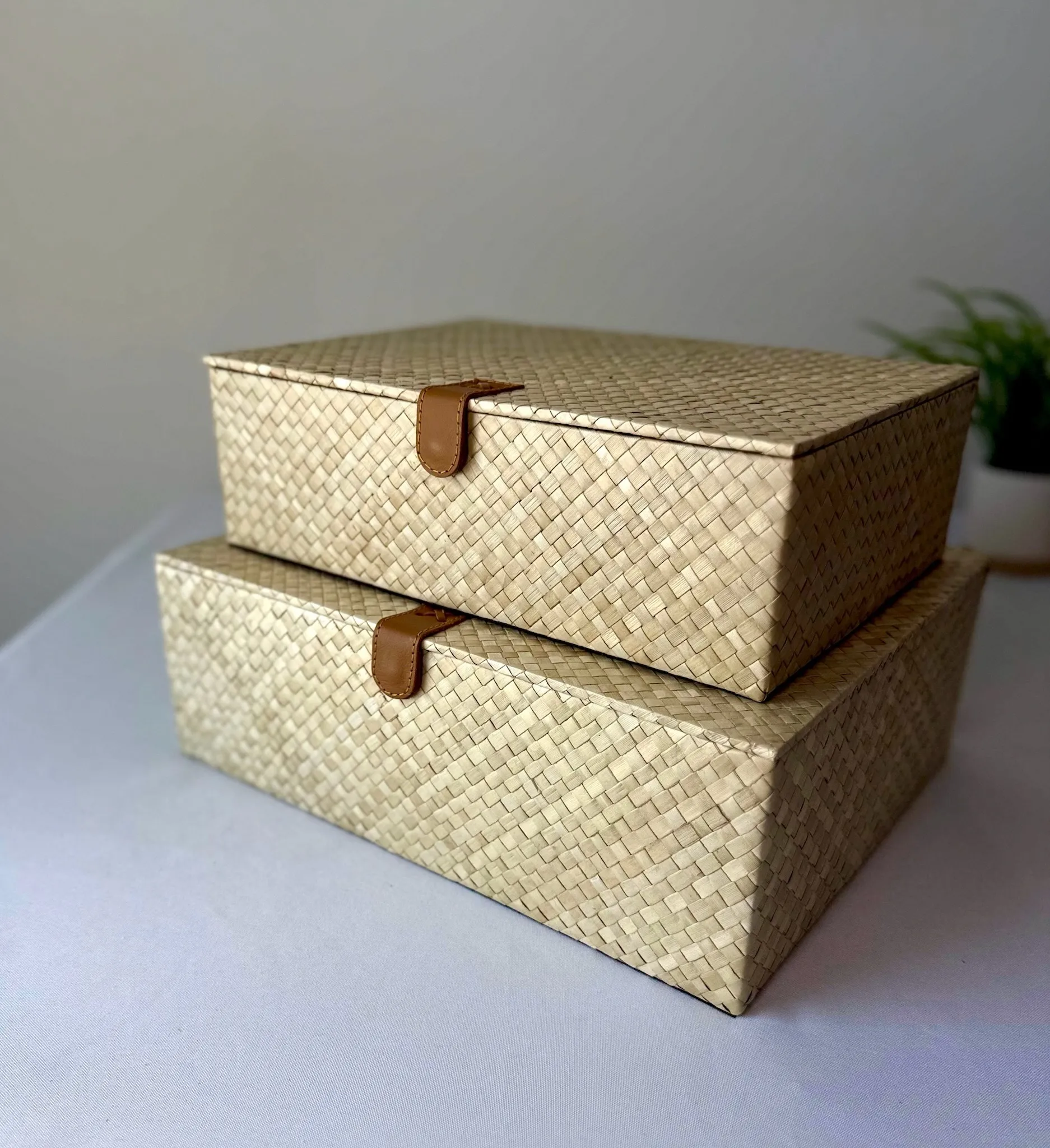 Table Box Larger Set Tan