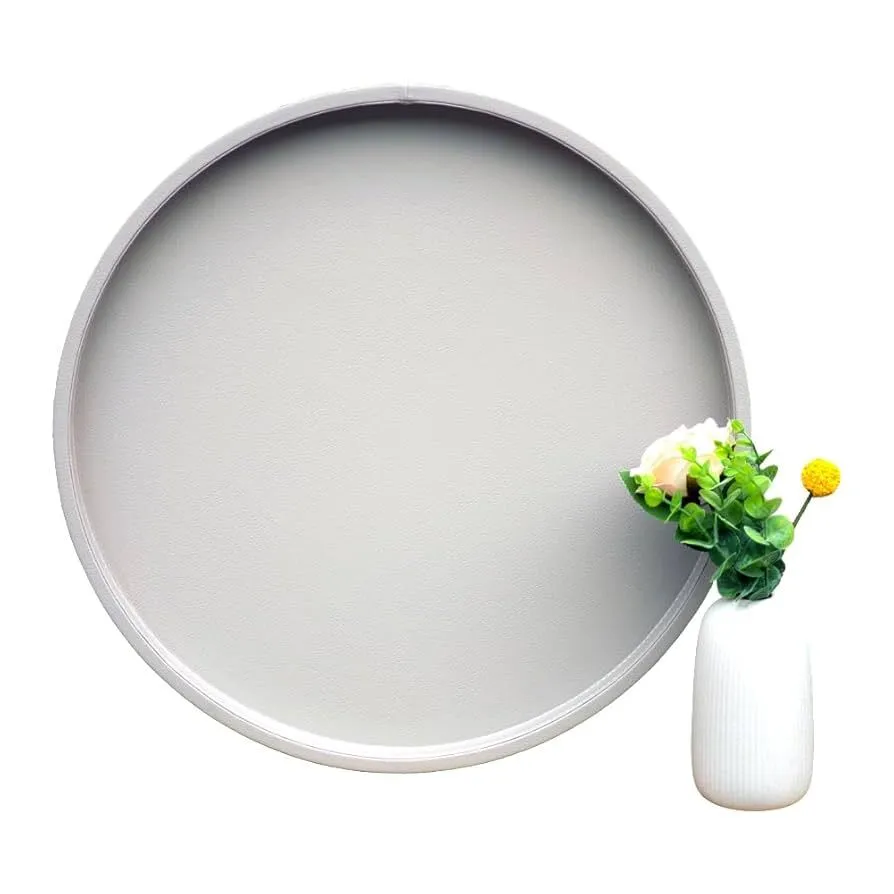 Textured Leather Tray Beige