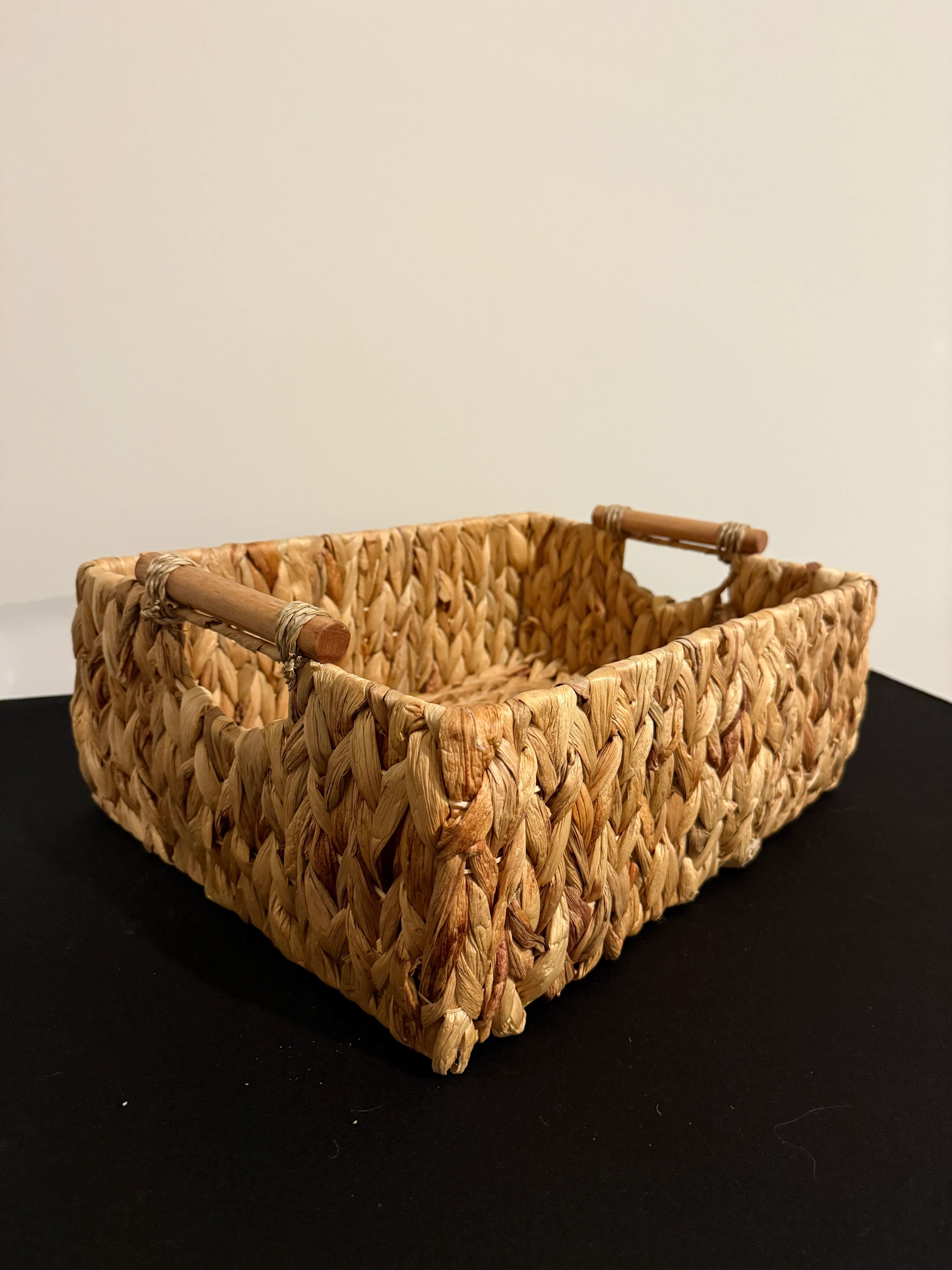 Basket - Small with Wood Handles