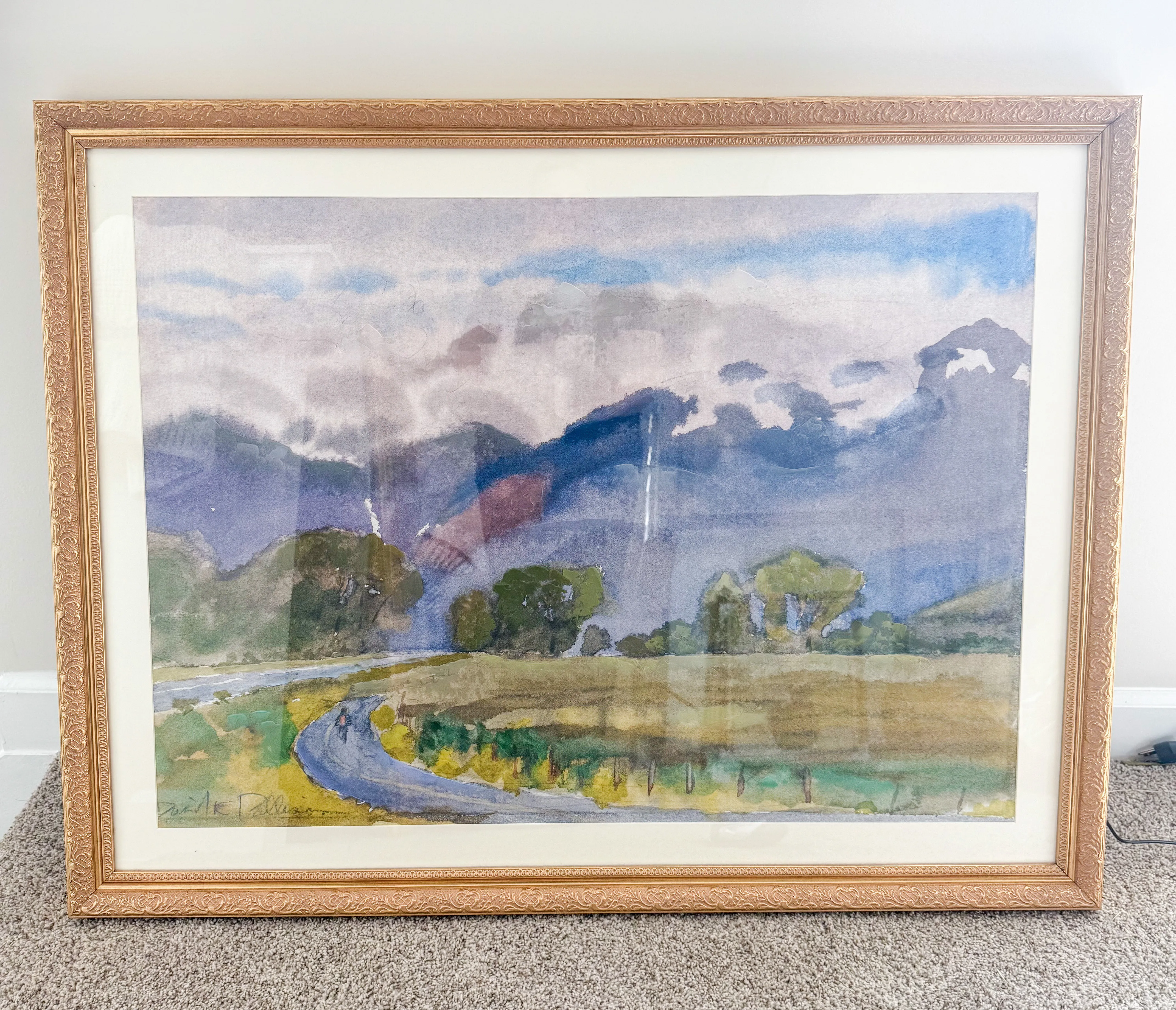 Framed Print Mountain side