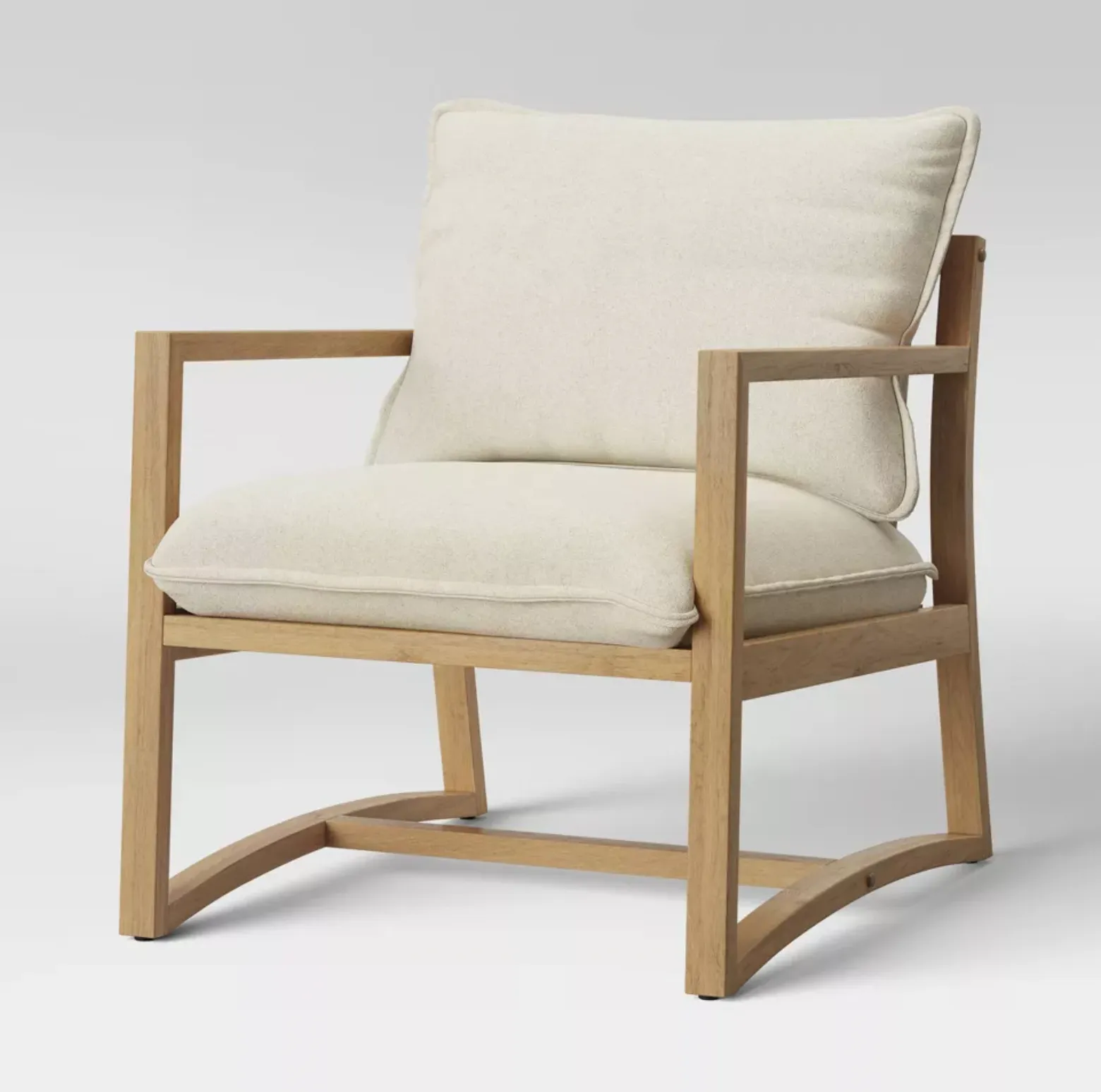 Sling Armchair - natural and wood