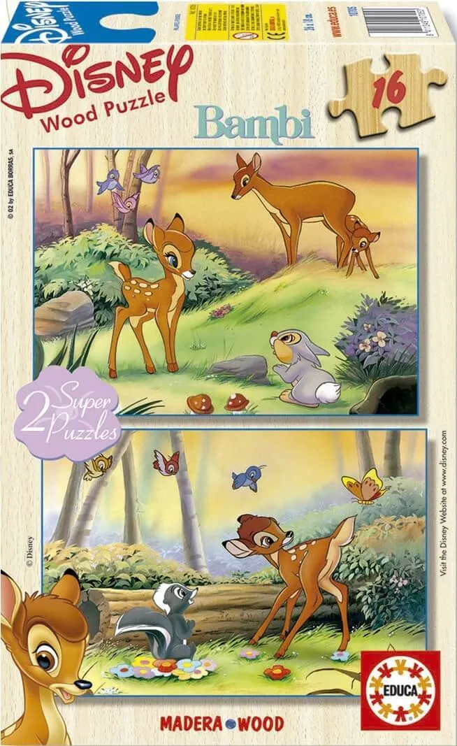 Puzzle Bambi 2 x 16 pièces