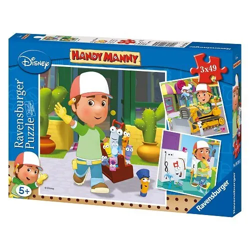 Puzzle Handy Manny 3 x 49 pièces