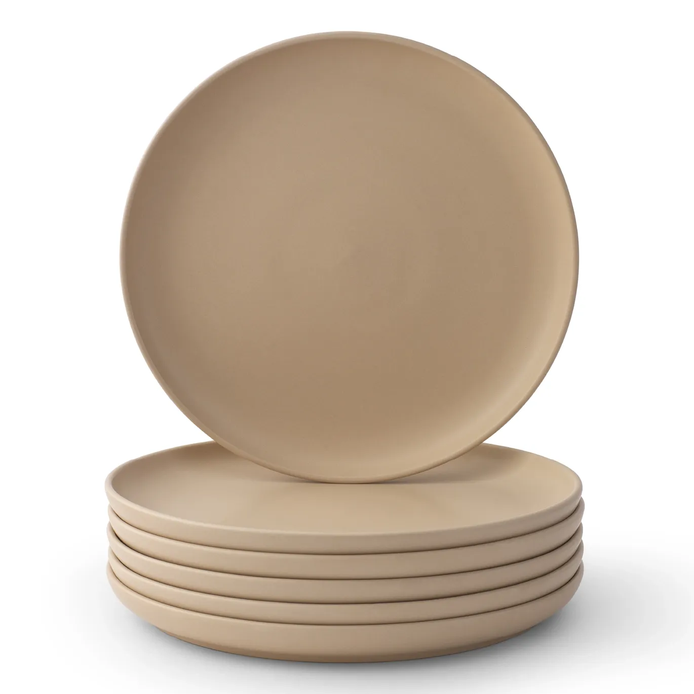 Mesa Stoneware Dinner Plates - Beige - 10.5”