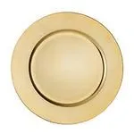 Plastic Charger Plate - Gold