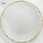 Flower Shape Rimmed - Gold