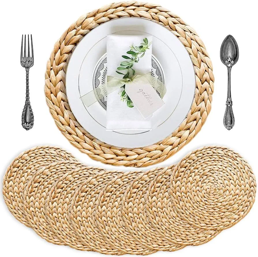 Round Woven Placemats Plate Chargers