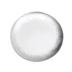 Burst Glass Charger Plate - Silver