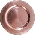 Plastic Charger Plate - Rose Gold