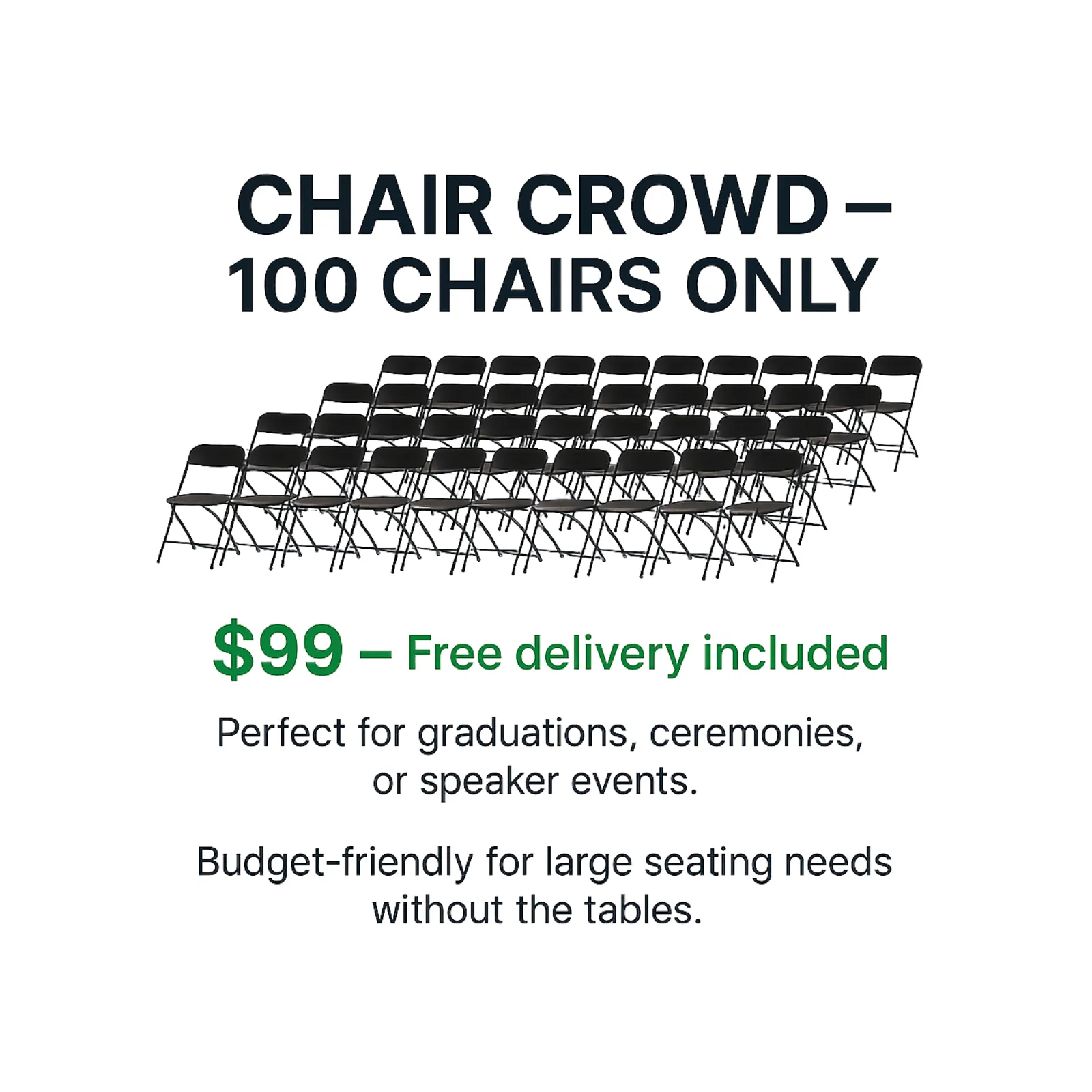 Chair Crowd – Party of 100 | Table & Chair Rental | Glendora