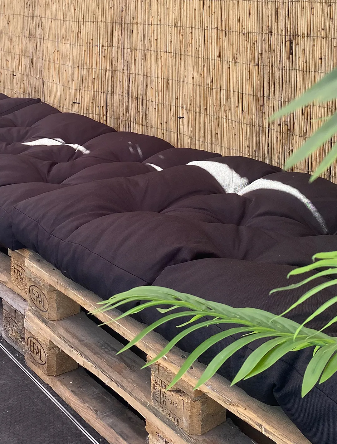 Palettenkissen / Sitzkissen schwarz