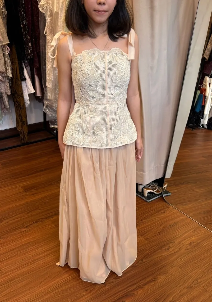 RD-0343 - Chou Chou - Peony Lace Set in Nude