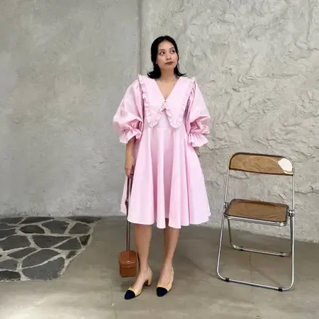 RD-0583 - MIROIR - Sammy Dress in Pink