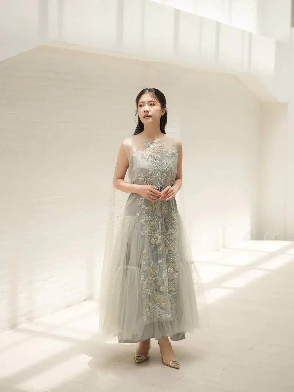 RD-0380 - Aura Label - Praline Dress in Sage Green