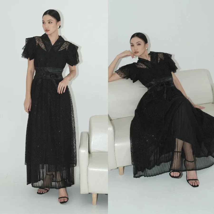 RD-0141 - Embara - Naoki Dress in Black