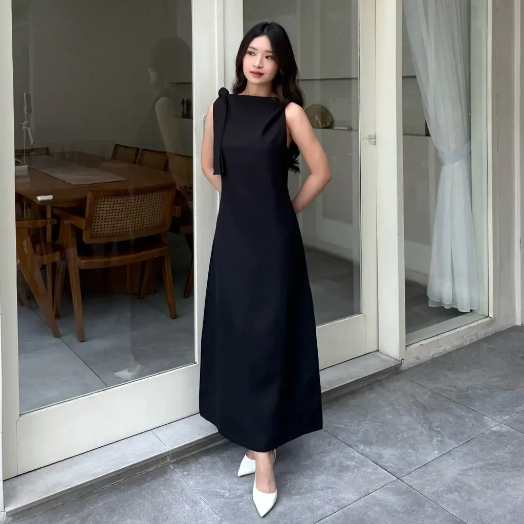 RD-0521 -  - Luna Maxi Long Dress in Black