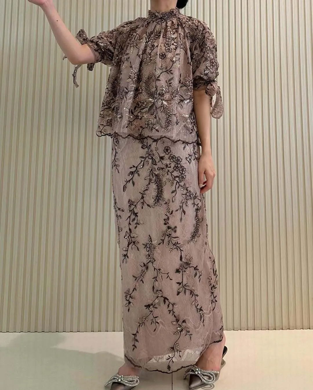 RD-0307 - Kleid by Nov - Blush Vine Set