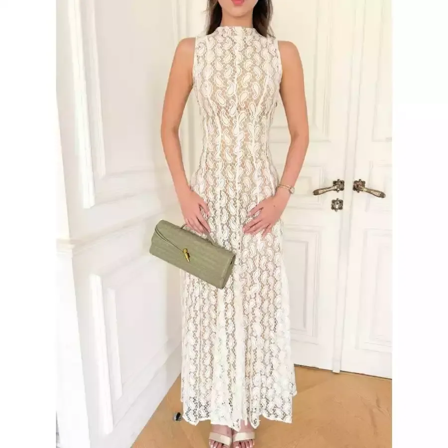 RD-0422 - With Love The Brand - Eden Maxi Dress in Broken White size S-M