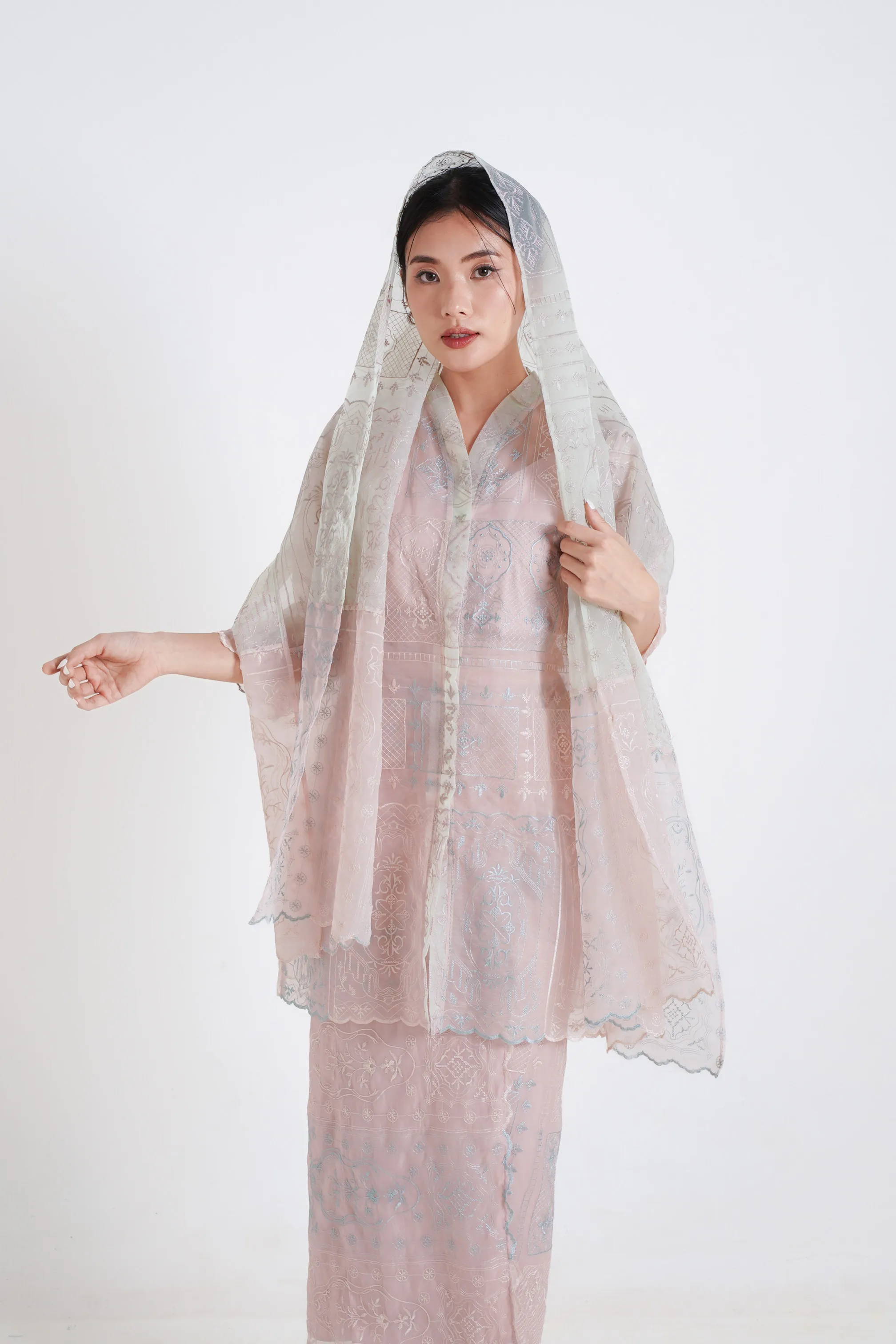 RD-0291 - Soft Bloom Kebaya Series in Pink & Soft Green