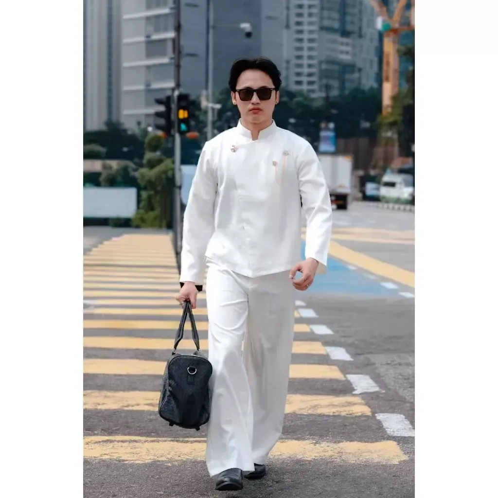 RM-0016 - Kemeja Janggan Putih size XL