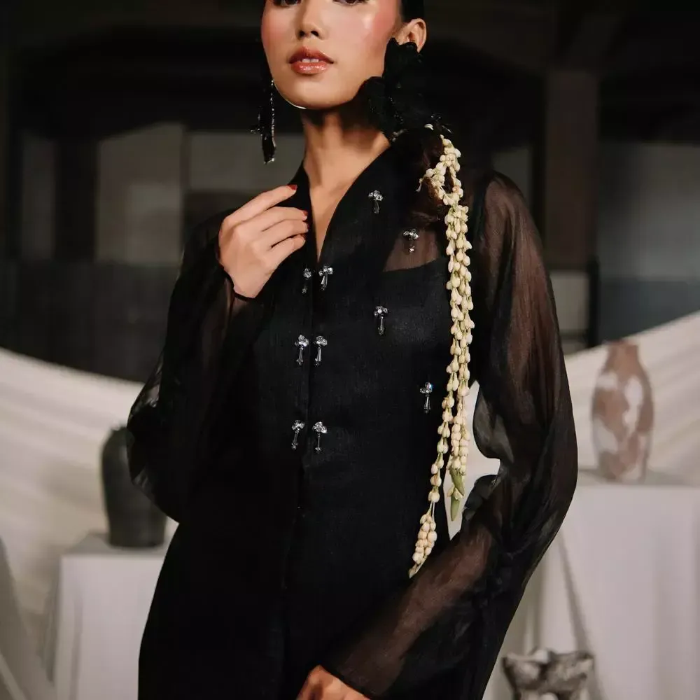 RD-0450 - Cekhas Prive - Sorai Tunik in Black