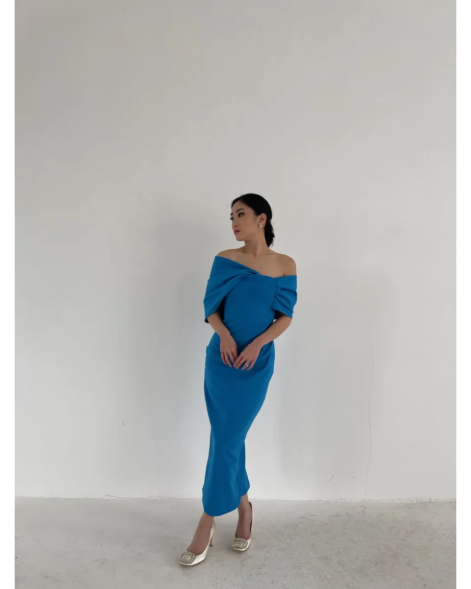 RD-0206 - Gemme - Petra Dress in Blue