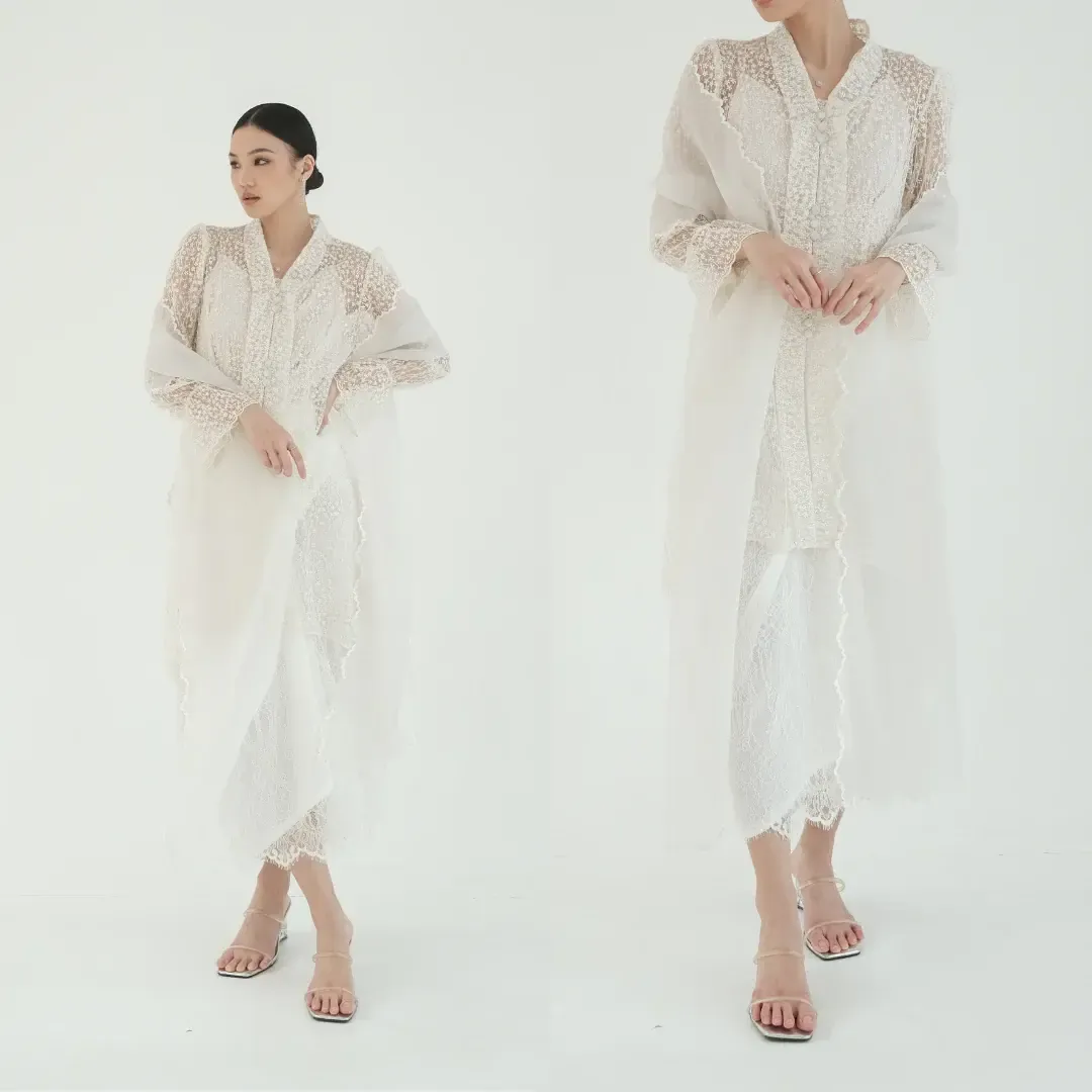 RD-0107 - Embara - Gauri Kebaya Set in White