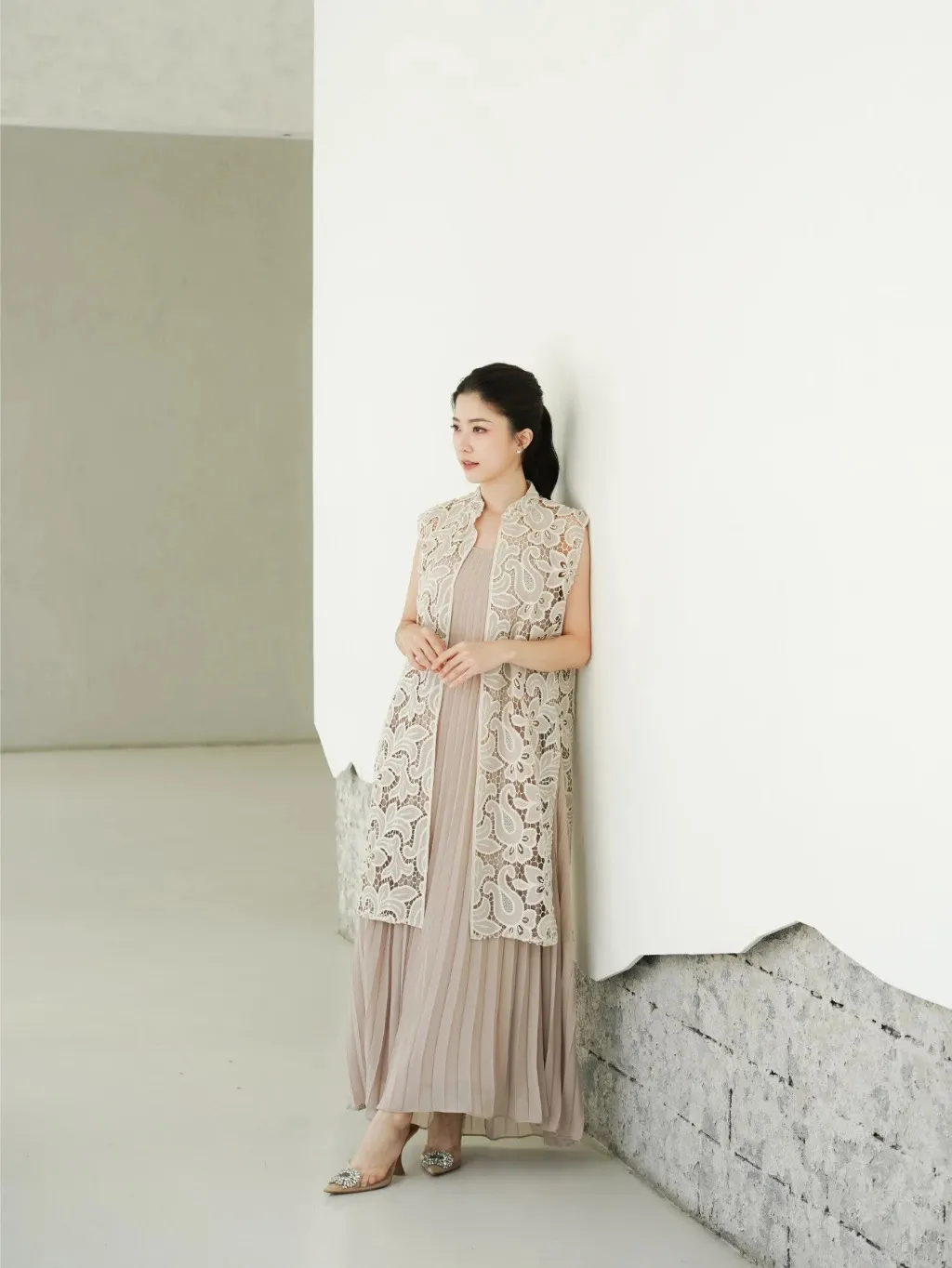 RD-0147 - Aura Label - Joyleen Dress In Nude