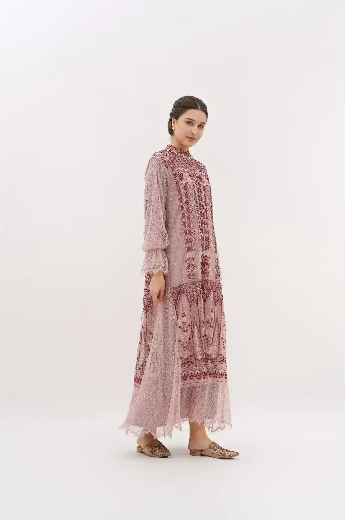 RD-0298 - Adiara - Andjani Dress in Burgundy