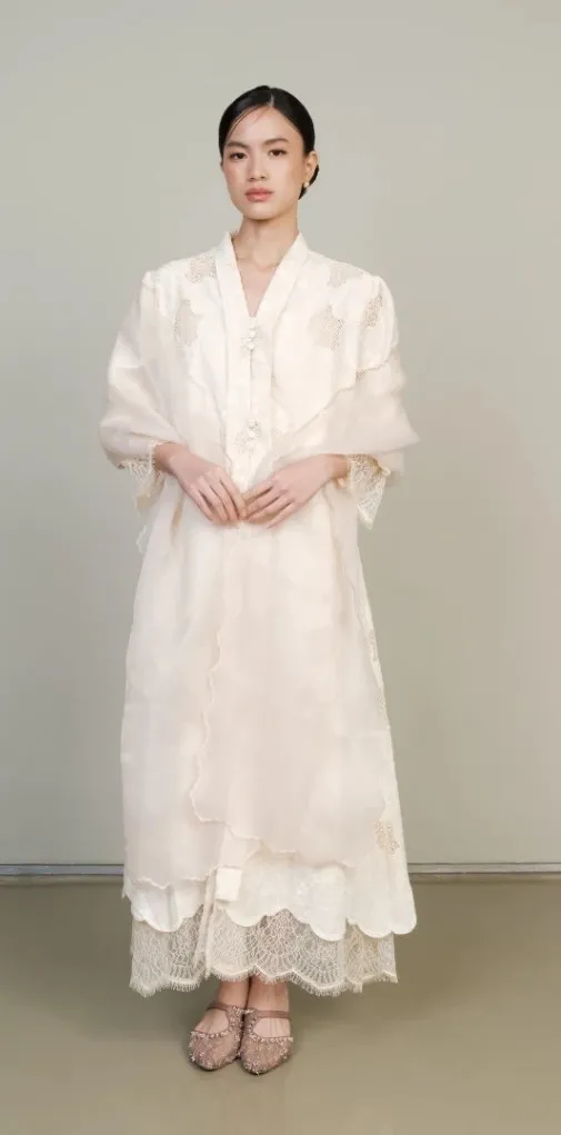 RD-0172 - Embara - Malika Kebaya Dress in Cream