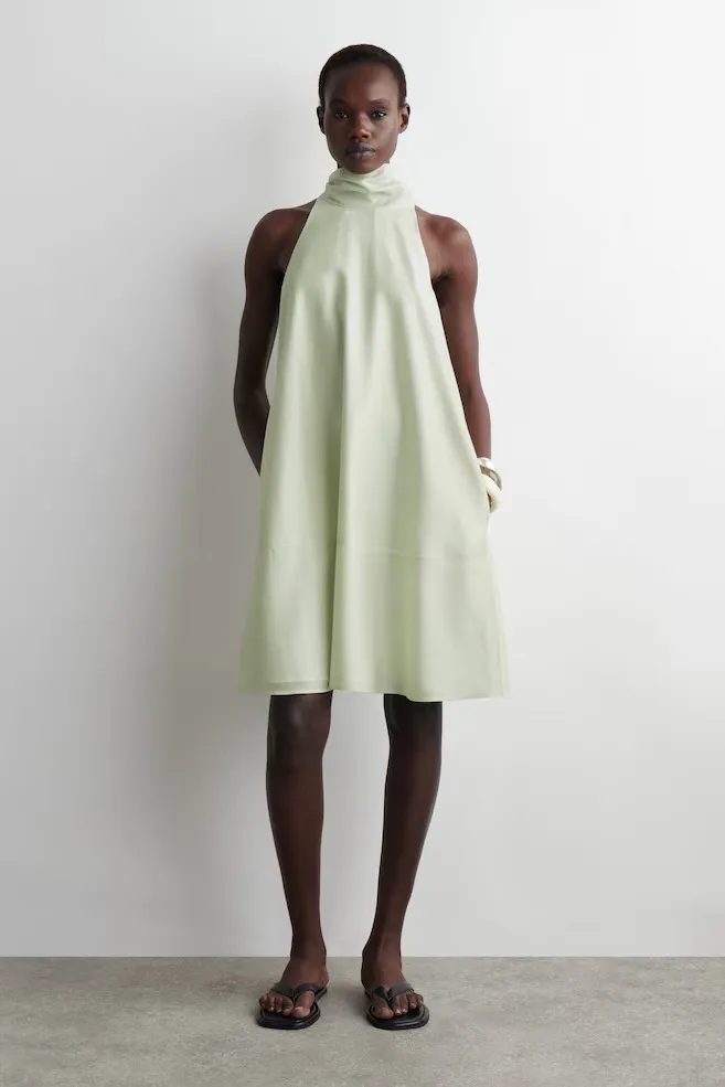 RD-0453 - Cos - Fluid Halterneck Mini Dress