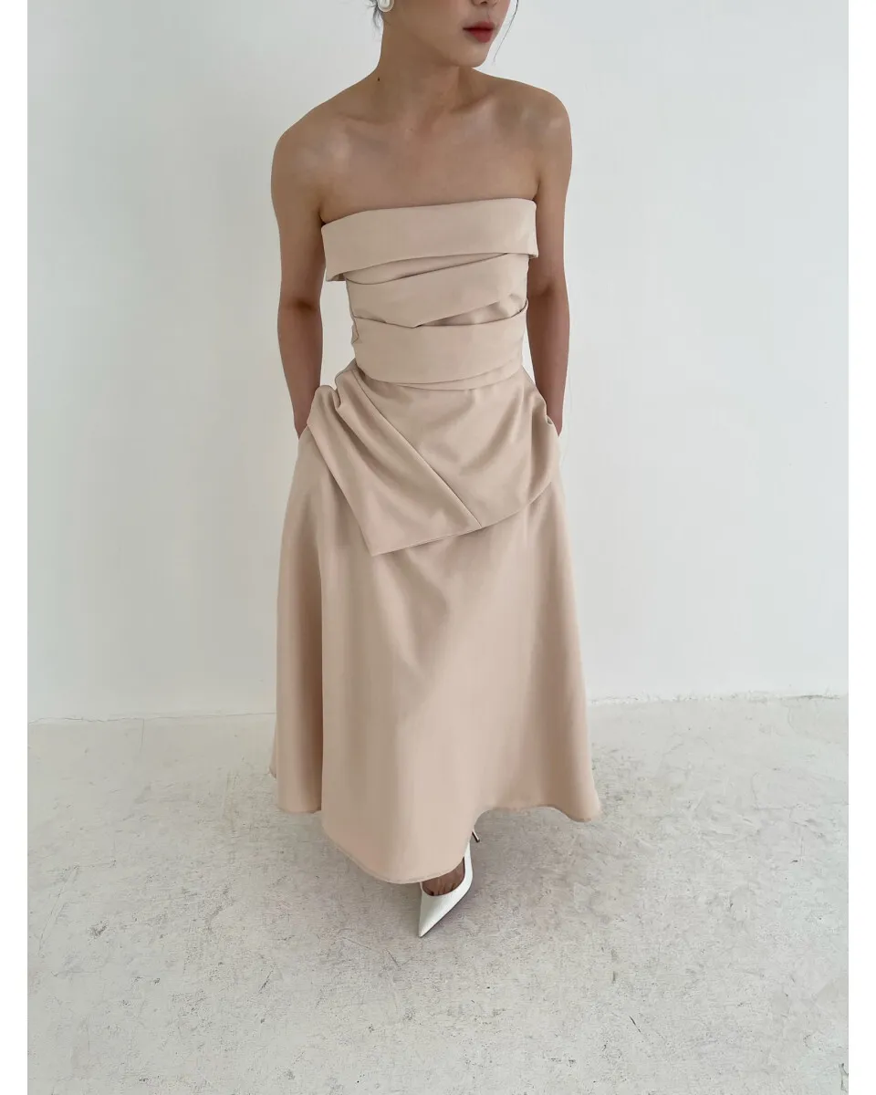 RD-0364 - Gemme clothing - Fransesca Top & Skirt in Peach