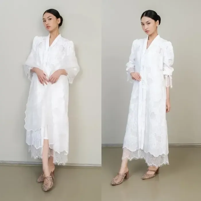 RD-0243 - Embara - Malika Kebaya Dress in White