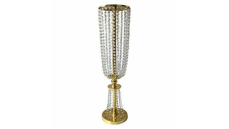 GOLD CRYSTAL HOURGLASS STAND