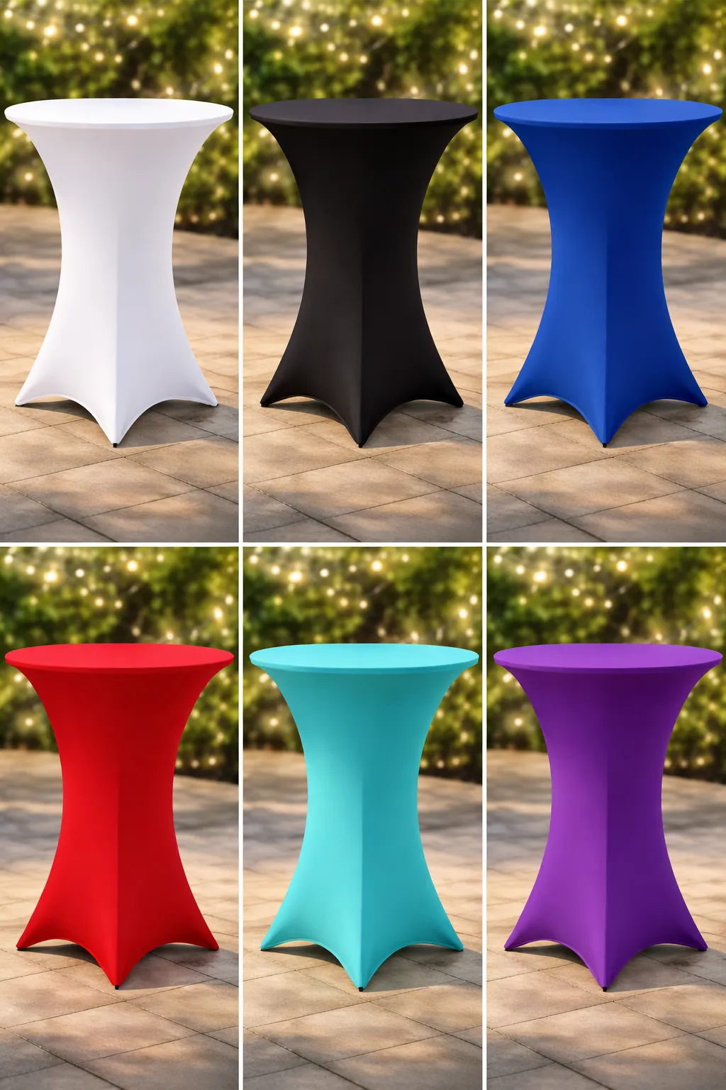 FITTED COCKTAIL TABLECLOTHS