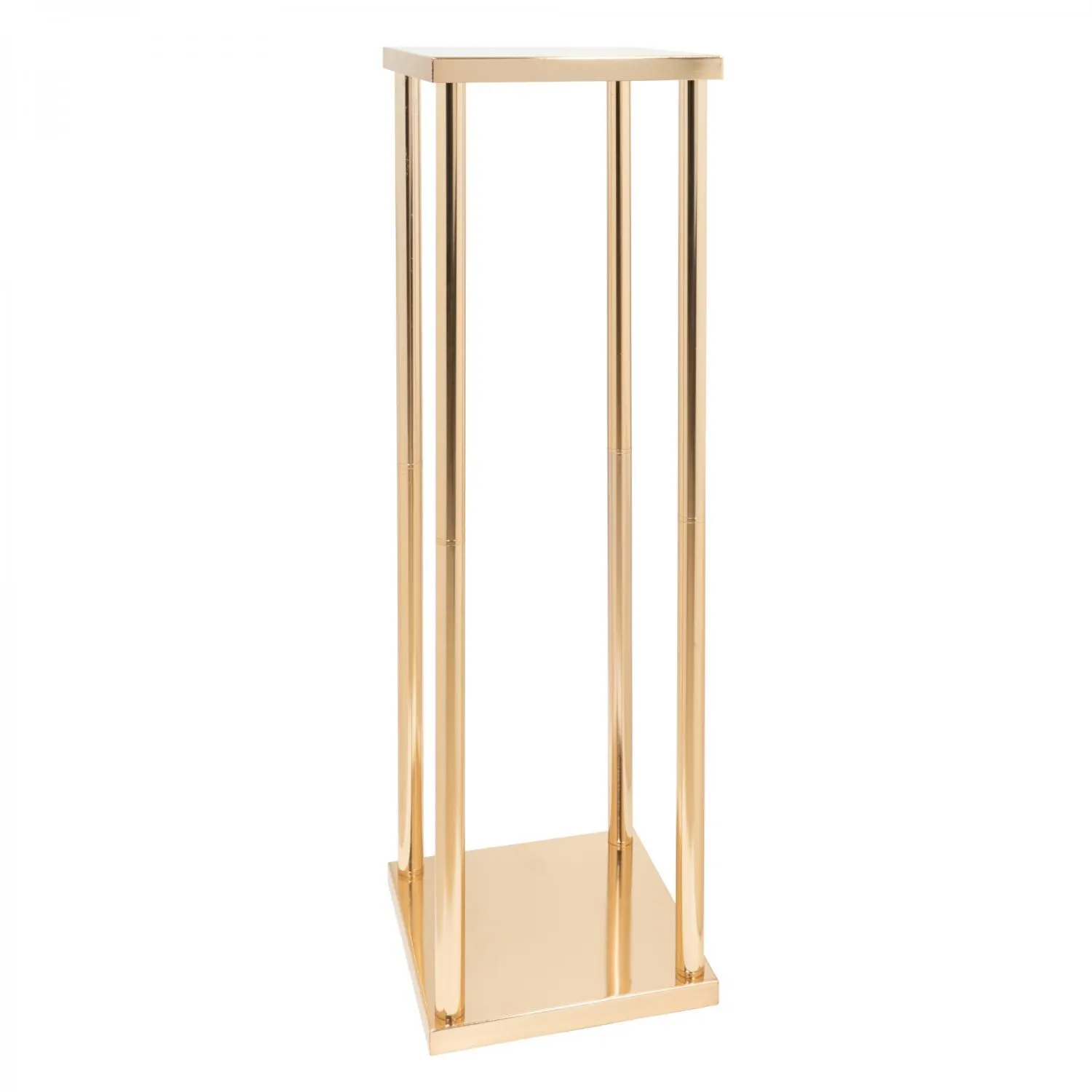 LARGE GOLD METAL FLOWER STAND