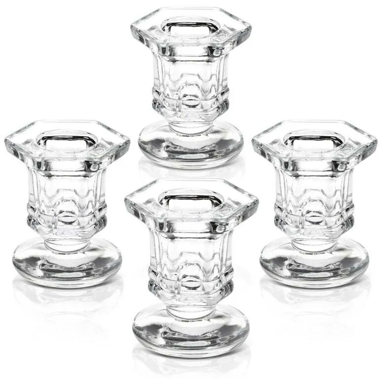 Glass Taper Candle Holders