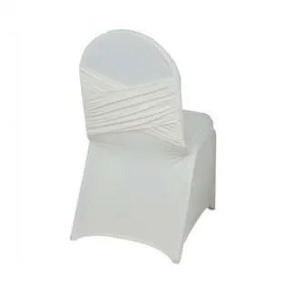 CRISS CROSS CHAIR COVERS WHITE