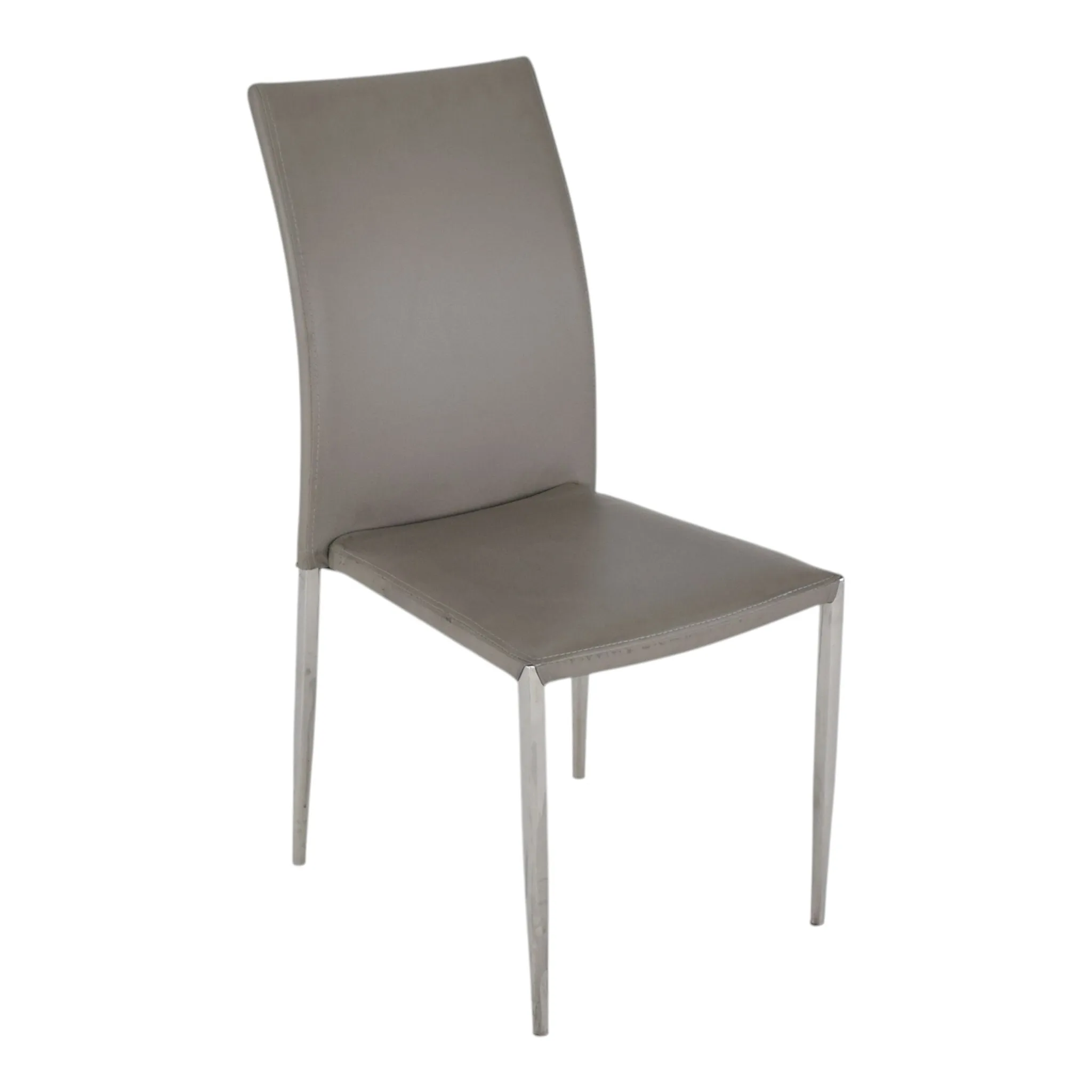 Grey Leatherette Chair