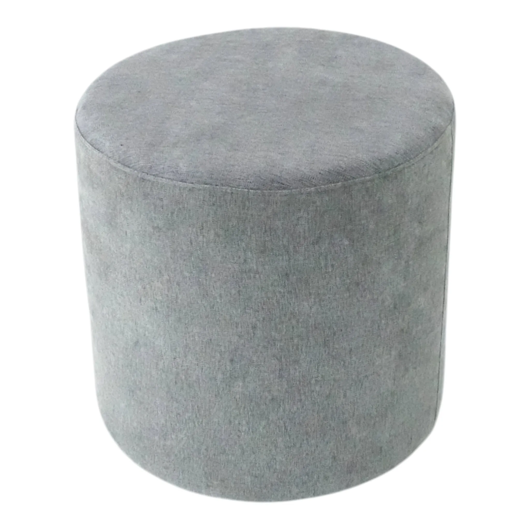 Grey Fabric Round Seat