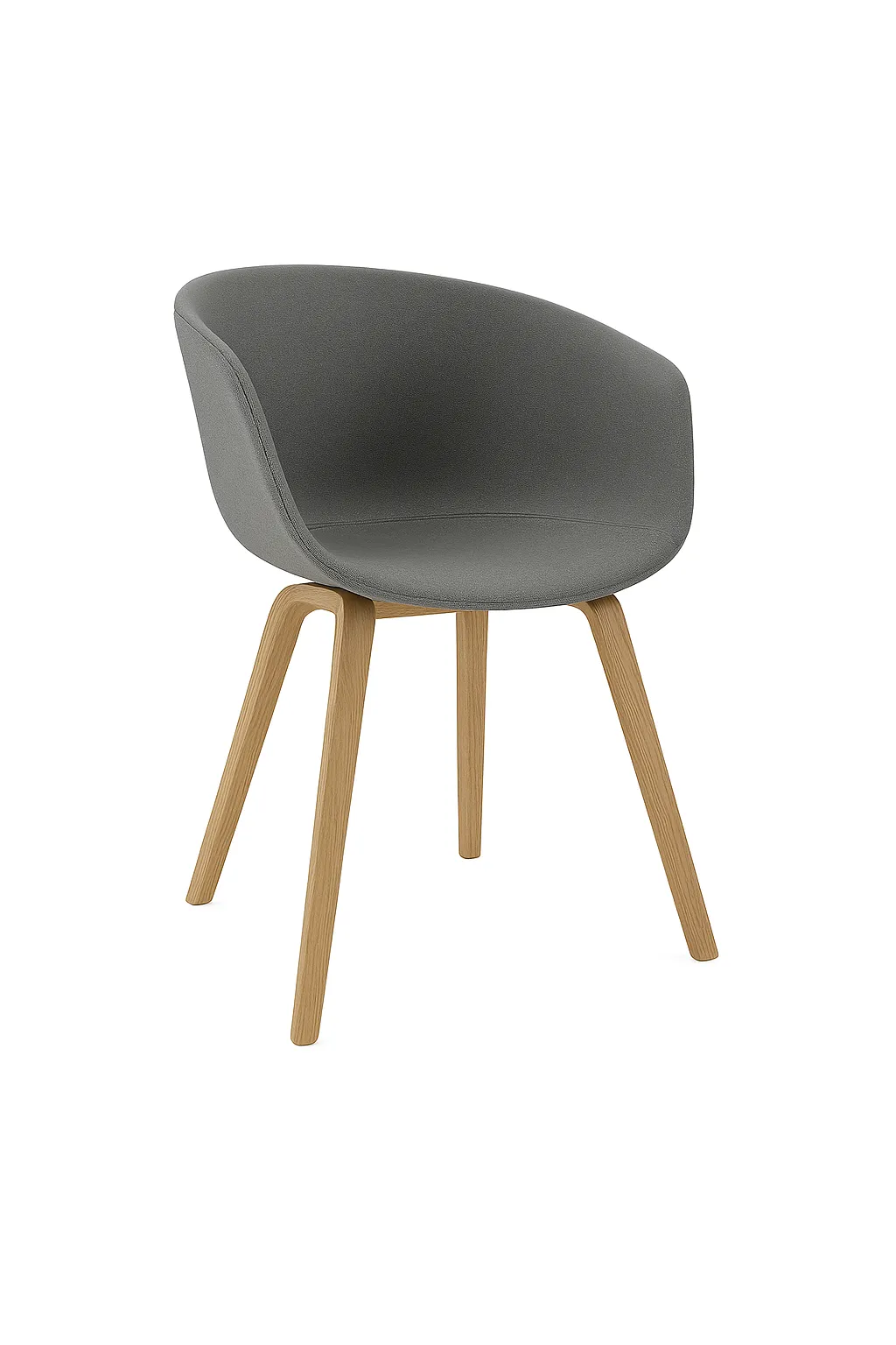 Grey Plastic Bucket Chair
