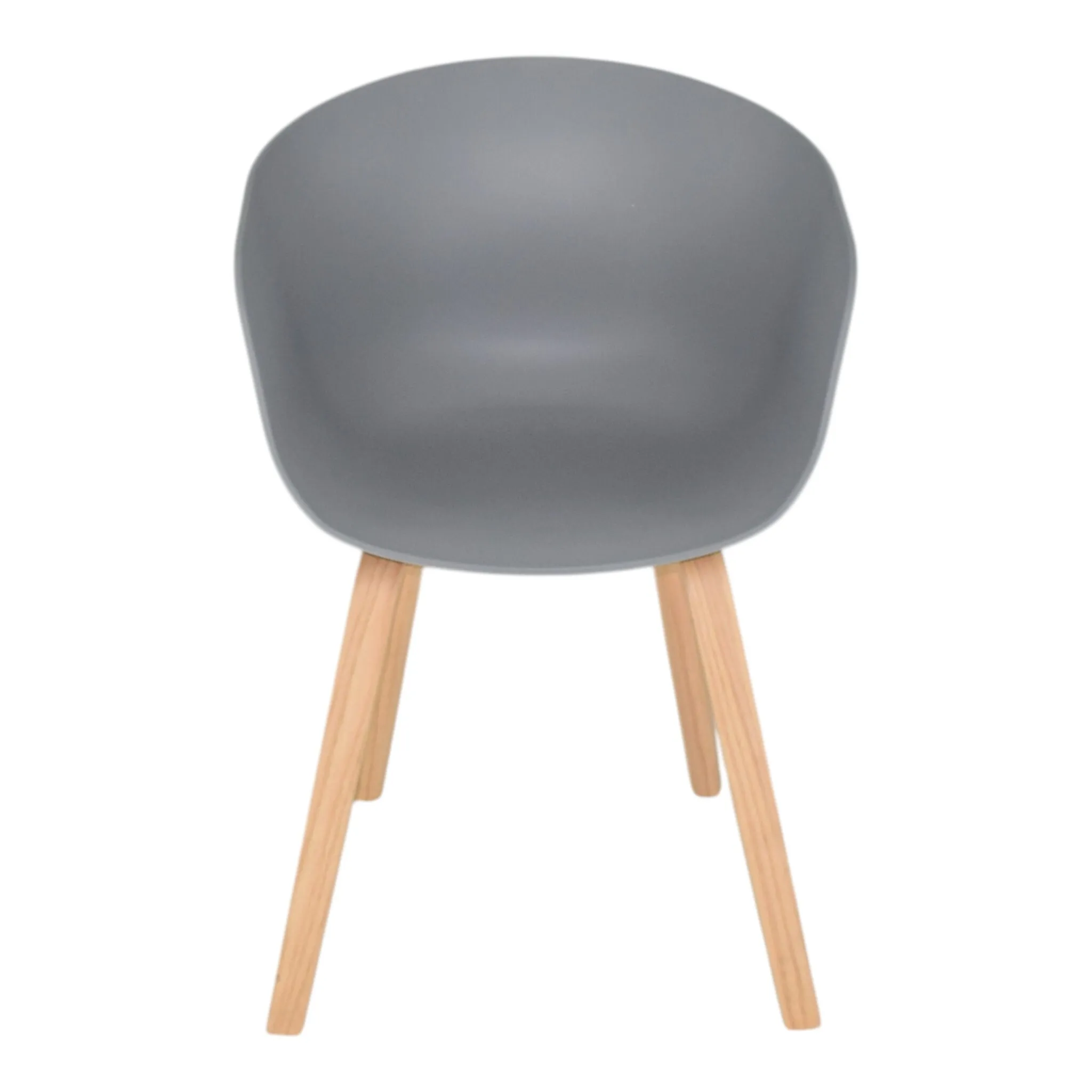 Dark Grey Plastic Bucket Chair